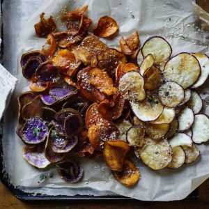 Australian Sweet Potatoes | Sweet potato crisps with chilli coconut salt